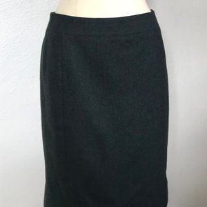 Paul Stuart Green wool Pencil skirt Sz 8
